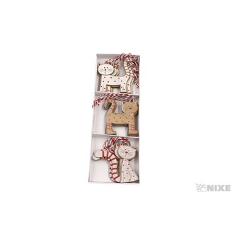 ZÁVĚS KOČKA 7cm 9ks*MIX BAREV