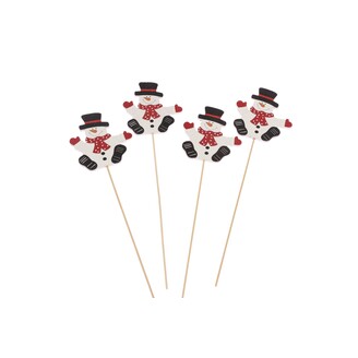 ZÁPICH SNĚHULÁK 7x8x27cm 4ks*MIX BAREV