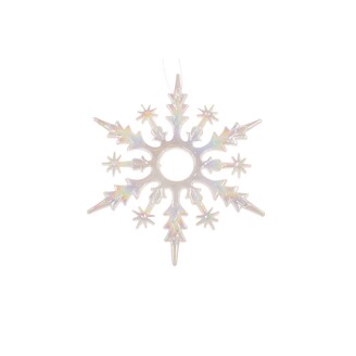 ZÁVĚS VLOČKA 14cm*BÍLÁ