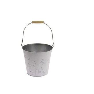 PLECHOVÝ KBELÍK 18x16cm*BÍLÁ