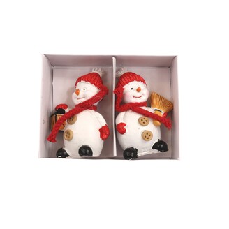 SNĚHULÁK 5x9cm 2ks*MIX BAREV