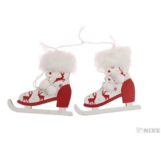 ZÁVĚS BRUSLE 8x8cm 2ks*BÍLÁ