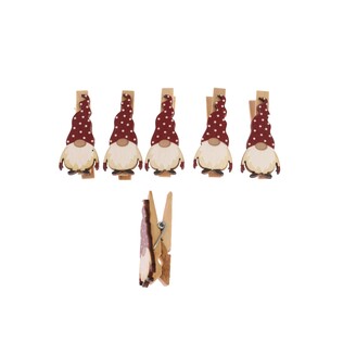 SKŘÍTEK NA KOLÍČKU 2x4cm 6ks*MIX BAREV