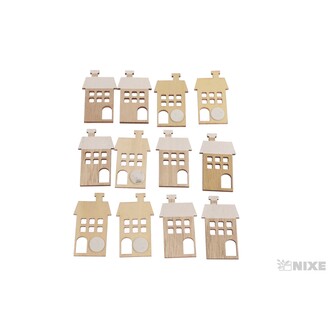 DOMEČEK NALEP. 2x4cm 12ks*