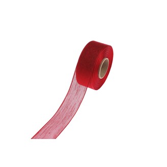 PLÁTNOVÁ STUHA MTP 40mmx25m*ČERVENÁ 100645