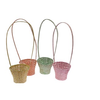 KOŠ RATTAN 17x14x56cm*MIX BAREV