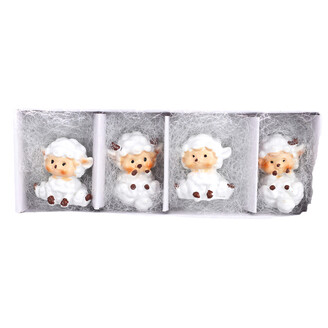 OVEČKA 3x3cm 4ks*MIX BAREV