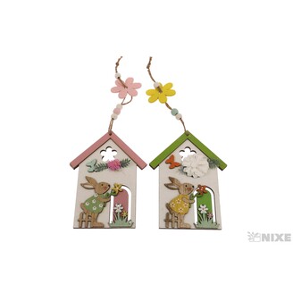 ZÁVĚS DOMEČEK 08x15cm*MIX BAREV