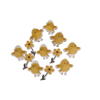 VELIKONOCE NALEP. 4x4cm 12ks*MIX BAREV