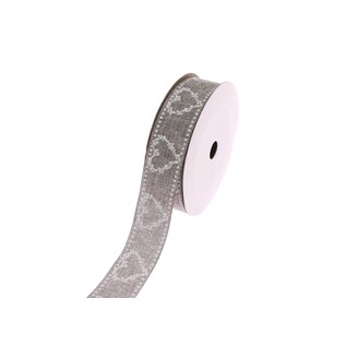 STUHA 207 SRDCE 25mmx9m*ŠEDÁ