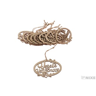 ZÁVĚS D VELIKONOCE 9,5cm 10ks*PŘÍRODNÍ