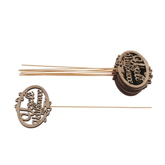 ZÁPICH OVÁL D VELIKONOCE 9,5x25cm 10ks*PŘÍRODNÍ