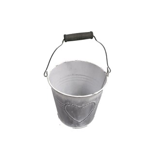 PLECHOVÝ KBELÍK 12,5x12cm*ŠEDÁ