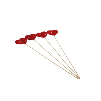 ZÁPICH D SRDCE 10x59cm 8ks*ČERVENÁ