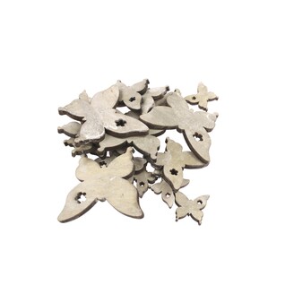 MOTÝL 7-5-3cm 20ks*ŠEDÁ