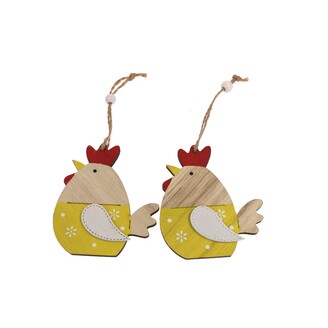 ZÁVĚS SLEPICE 8cm 2ks*MIX BAREV