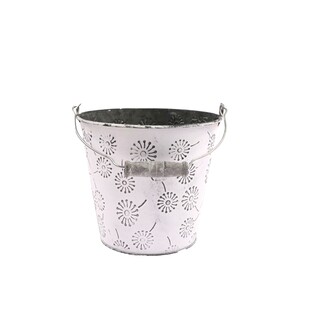 PLECHOVÝ KBELÍK 14x13cm*BÍLÁ