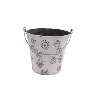 PLECHOVÝ KBELÍK 12x12cm*BÍLÁ