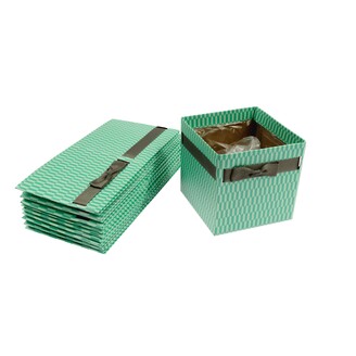 OBAL KRABICE SIMPLY 10x10,5x10,5cm*ZELENÁ SV.