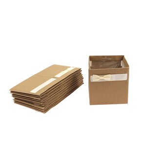 OBAL KRABICE SIMPLY 12,5x12x12cm*PŘÍRODNÍ+KRÉMOVÁ