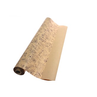 ROLE PAPÍR BLOOMING 79cmx40m*PŘÍRODNÍ+ČERNÁ