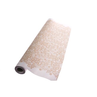 ROLE PAPÍR BRODERIE 79cmx40m*BÍLÁ+ZLATÁ