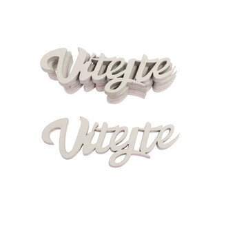 NÁPIS VÍTEJTE 10cm 5ks*BÍLÁ