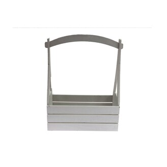 OBAL DŘEVO 27x12x39cm*BÍLÁ