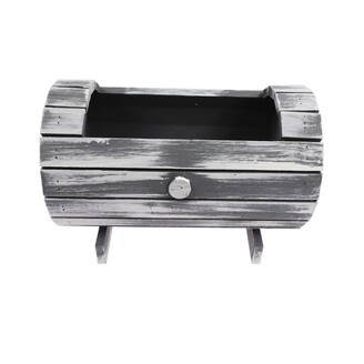 OBAL DŘEVO 29x20x13x12cm*ŠEDÁ