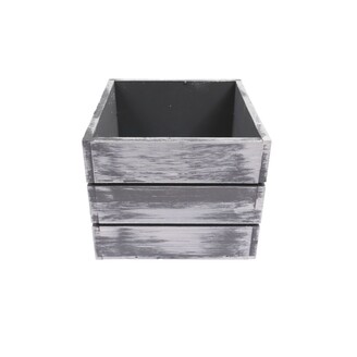 OBAL DŘEVO 13x12x10cm*ŠEDÁ