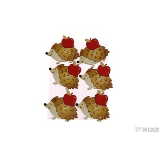 JEŽEK NALEPOVACÍ D 5x4cm 6ks*