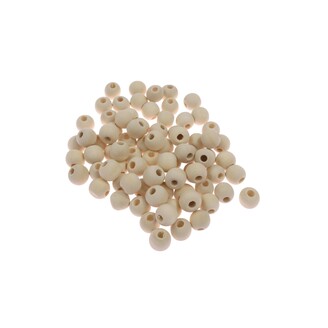 KORÁLKY DŘEVO 15mm 60ks*PŘÍRODNÍ