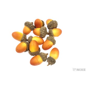 ŽALUDY 3cm 12ks*HNĚDÁ