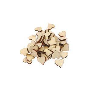 SRDCE D 1,5cm 50ks*PŘÍRODNÍ