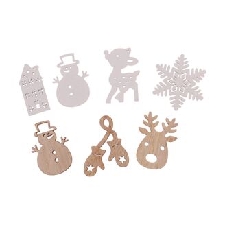 VÁNOCE D 32ks 4cm*MIX BAREV