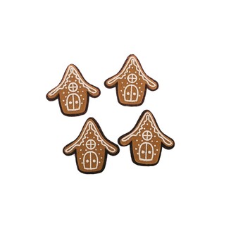 PERNÍČEK CHALOUPKA NALEP. 4,5cm 12ks*HNĚDÁ