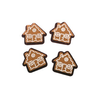 PERNÍČEK CHALOUPKA NALEP. 3,5cm 12ks*HNĚDÁ