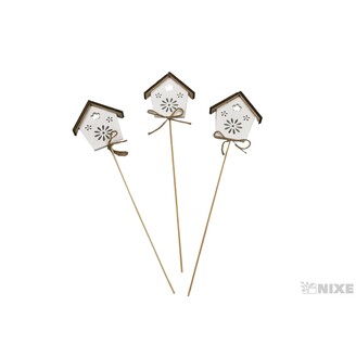 ZÁPICH DOMEČEK 8,5x32cm 6ks*BÍLÁ