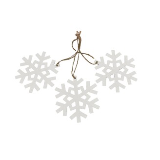 ZÁVĚS VLOČKA 3ks 9cm*BÍLÁ