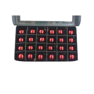 KOULE ZÁVĚS 2,5cm 24ks*ČERVENÁ