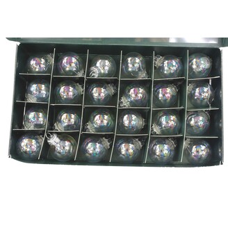 KOULE ZÁVĚS 2,5cm 24ks*PRŮHLEDNÁ