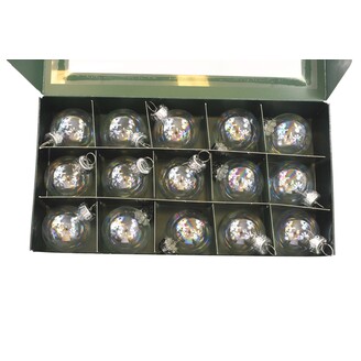 KOULE ZÁVĚS 4cm 15ks*PRŮHLEDNÁ