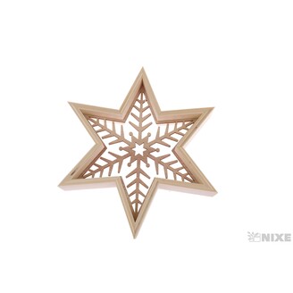 HVĚZDA 21x21cm*PŘÍRODNÍ