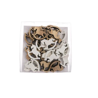 KONÍK D 2cm 24ks*MIX BAREV