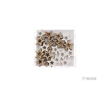 HVĚZDA D 2cm 24ks*MIX BAREV