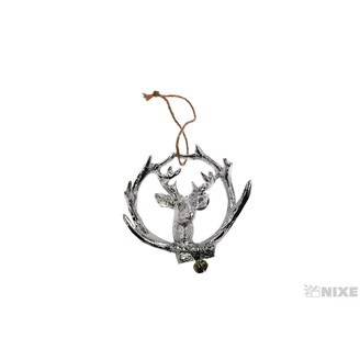 ZÁVĚS JELEN 9cm*STŘÍBRNÁ