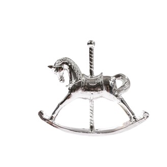 KONÍK 15x13cm*STŘÍBRNÁ