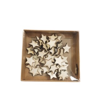 HVĚZDA D 2,5cm 60ks*PŘÍRODNÍ