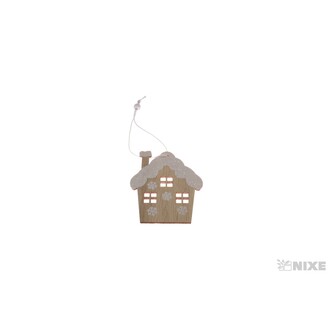 ZÁVĚS DOMEČEK 7x8cm*BÍLÁ