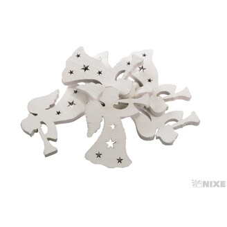 ANDĚL 4x5cm 6ks*BÍLÁ